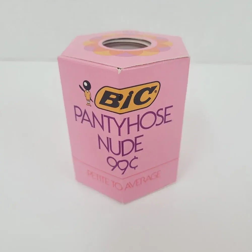 BIC Vintage Pantyhose NUDE Petite to Average New Old Stock Sealed Made in France